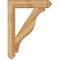 Ekena Millwork Funston Arts & Crafts Rough Sawn Bracket, Western Red Cedar, 4"W x 24"D x 32"H BKT04X24X32FST03RWR - alternate 3